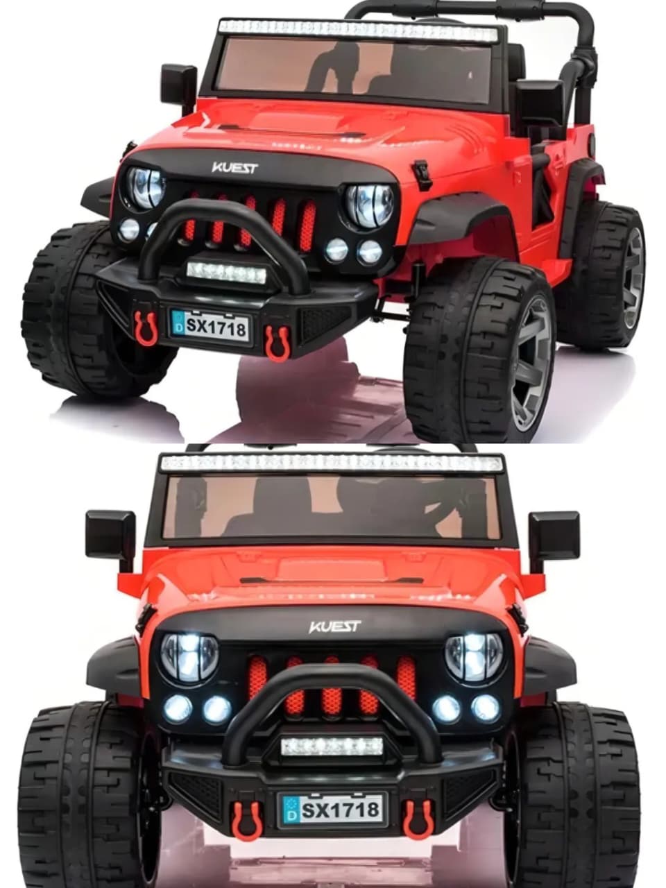 JEEP ELECTRICO INFANTIL CON 2 ASIENTO | LUCES Y PANTALLA TÁCTIL