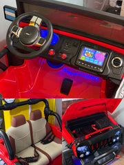 JEEP ELECTRICO INFANTIL CON 2 ASIENTO | LUCES Y PANTALLA TÁCTIL