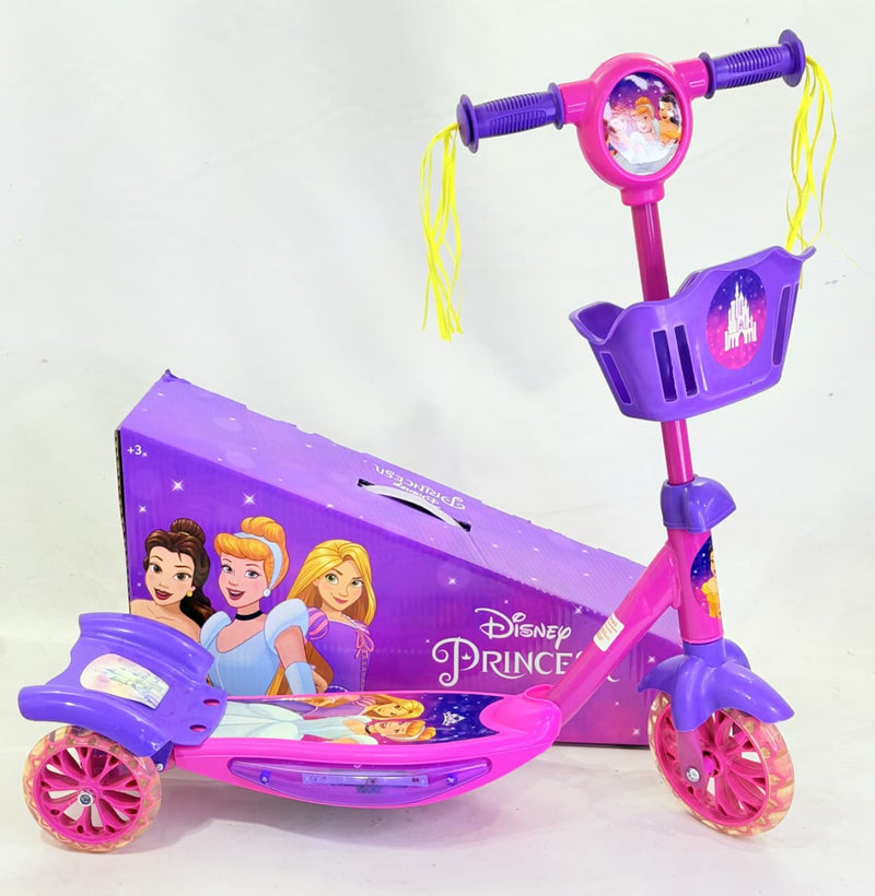 MONOPATIN CON CANASTO PRINCESAS DISNEY CON LUZ Y SONIDO