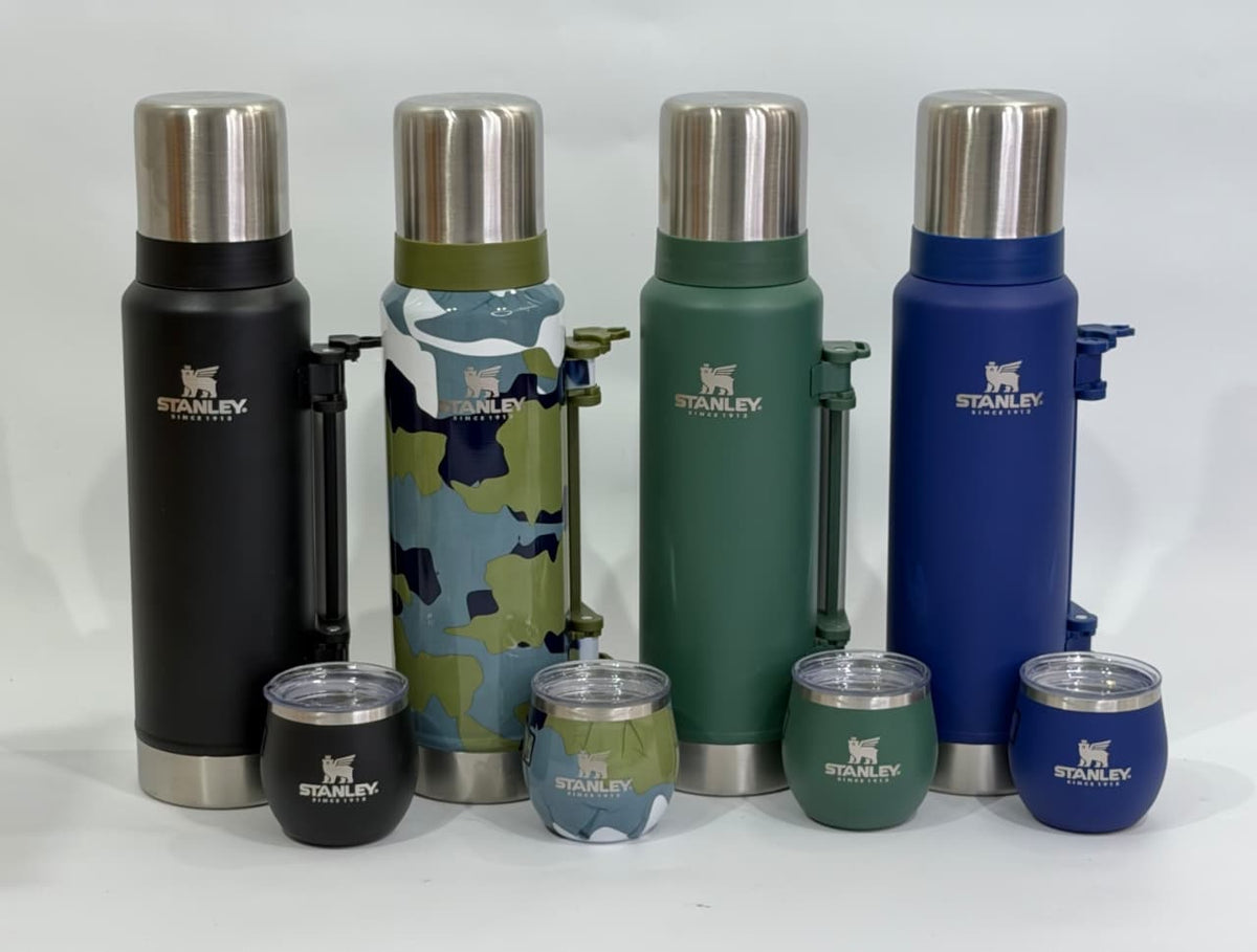 SET DE TERMO Y MATE CON DISEÑOS Y LISOS | 1200 ml