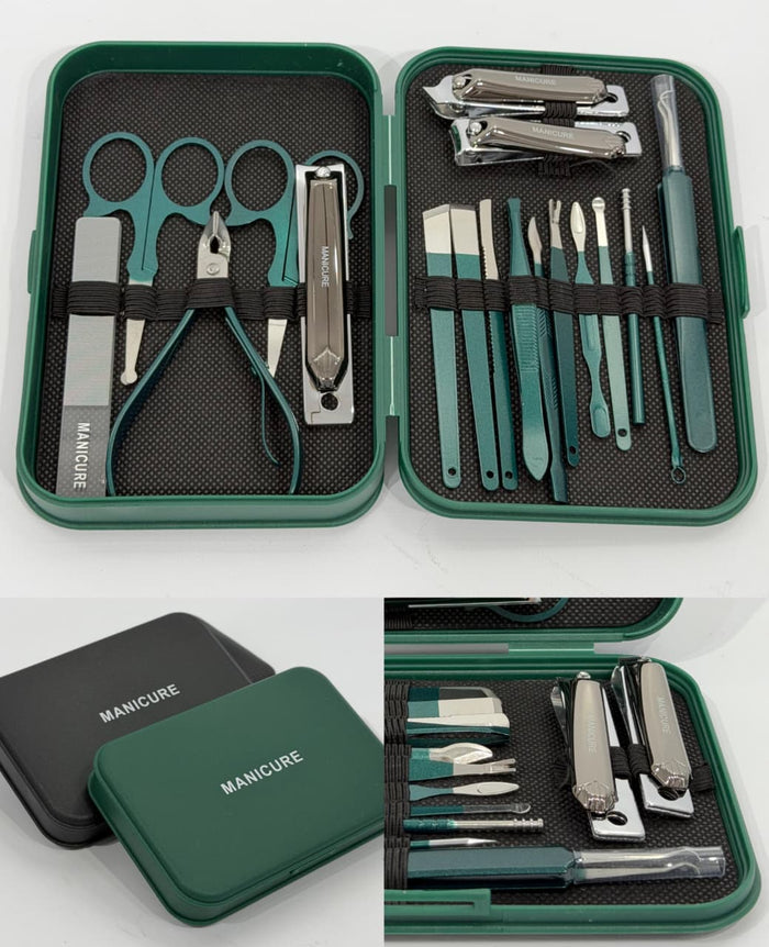 KIT ESTUCHE GRANDE DE MANICURA Y PEDICURA COMPLETO