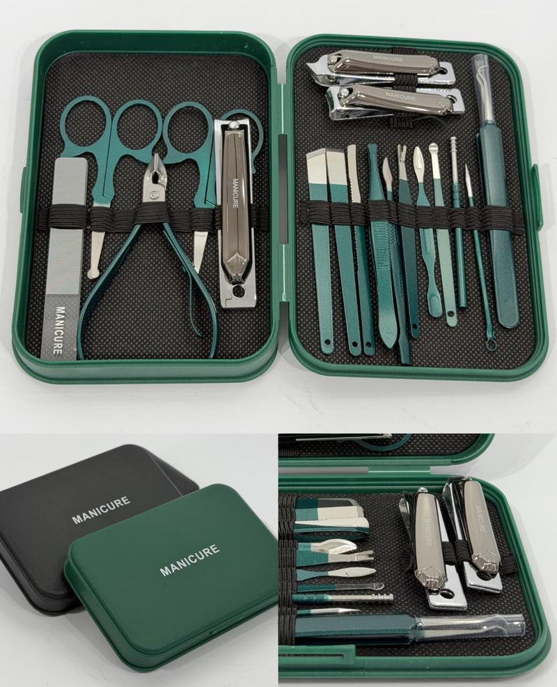 KIT ESTUCHE GRANDE DE MANICURA Y PEDICURA COMPLETO