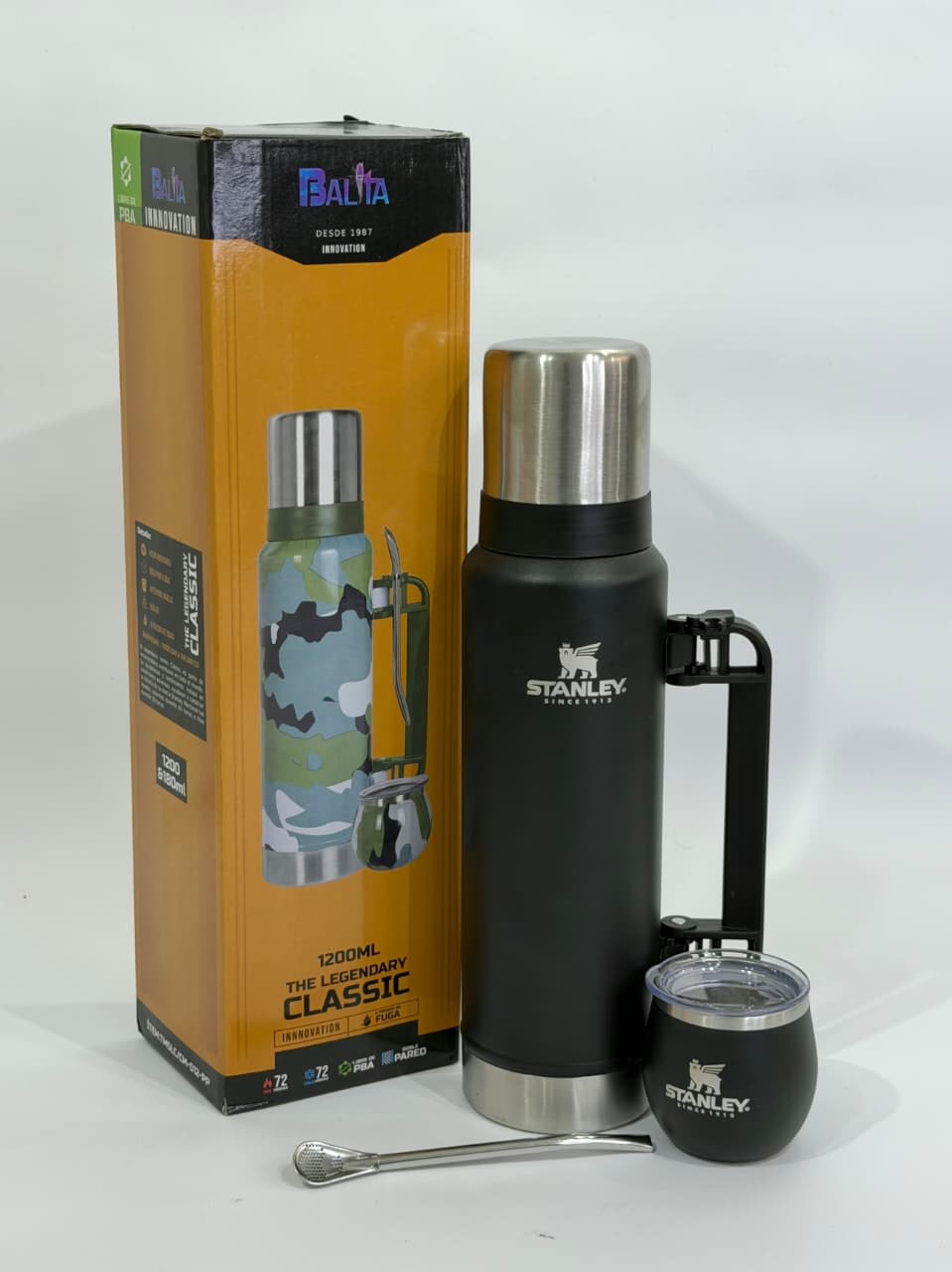 SET DE TERMO Y MATE CON DISEÑOS Y LISOS | 1200 ml