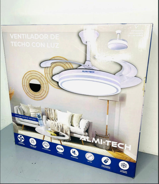VENTILADOR DE TECHO CON LUZ ALMI-TECH