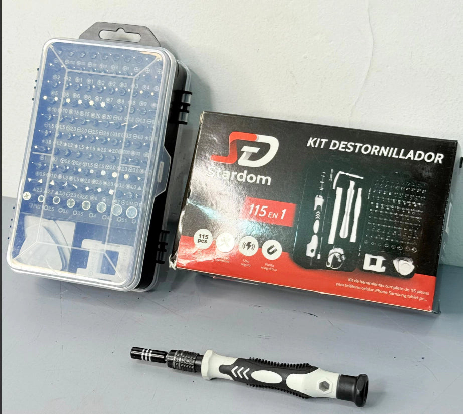 KIT DESTORNILLADORES 115 PCS STARDOM